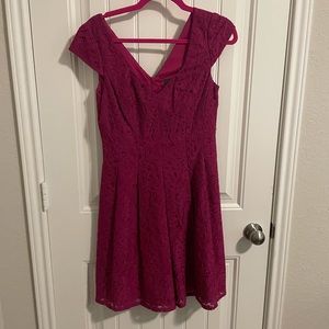 Magenta Adrianna Papell lace dress